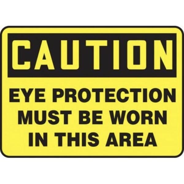 Accuform OSHA CAUTION SAFETY SIGN EYE MPPA607VA MPPA607VA - main